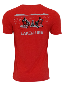 LAKE&LURE DOG DAYS BLEND TEE - UNISEX - RISE UP RED