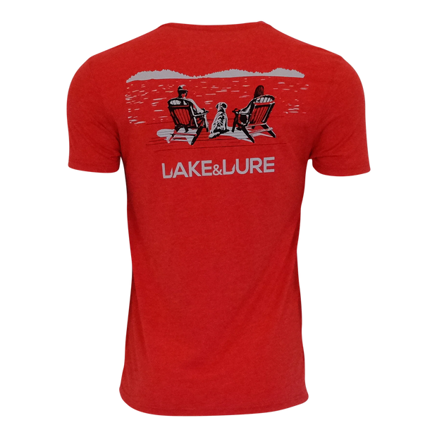 LAKE&LURE DOG DAYS BLEND TEE - UNISEX - RISE UP RED