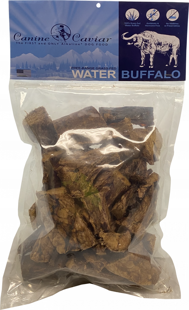 Canine Caviar Free Range Grass Fed Water Buffalo Lung Dog Treats- 8 Oz