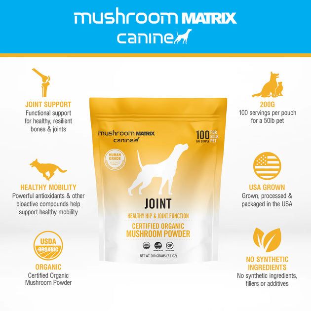 Mushroom Matrix Zen Calming Support Organic Mushroom Powder for Dogs & Cats 7.1 oz