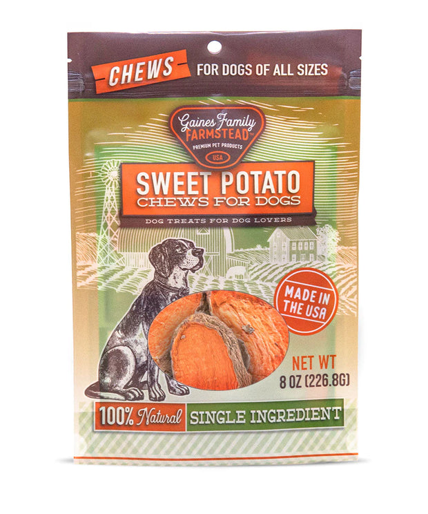 Gaines Family Farmstead Sweet Potato Chew Dog Treats - 8 Oz