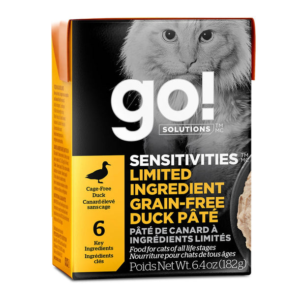 Petcurean Go! Sensititivities Grain Free Limited Ingredient Duck Pate Wet Cat Food