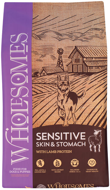 WHOLESOMES Sensitive Skin and Stomach with Lamb Dog Food Mission