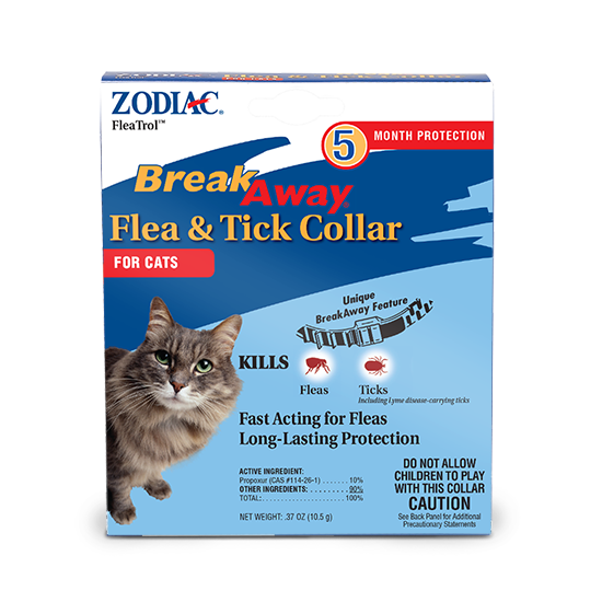 ZODIAC Breakaway Flea and Tick Collar for Cats Mission Pet