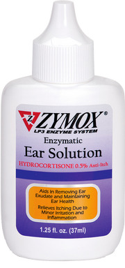 ZYMOX Enzymatic Ear Solution w/ Hydrocortisone - For Dogs, Cats, and Small Animals