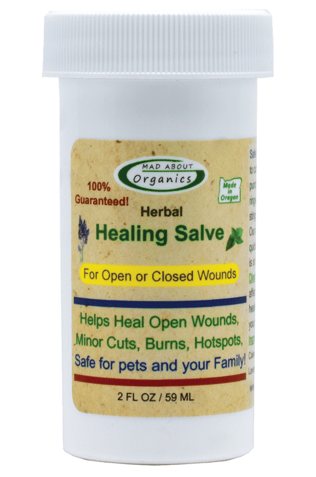 MAD ABOUT ORGANICS Open Wound Healing Herbal Salve & Paw Moisturizer
