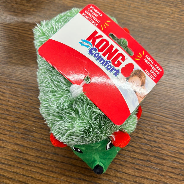 Kong 2023 Holiday Comfort Hedgehog Dog Toy
