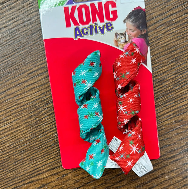 Kong 2023 Active Curlz Holiday Cat Toy - 2 Pk