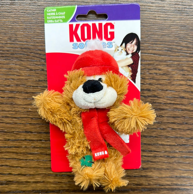 Kong 2023 Holiday Softies Patchwork Holiday Cat Toy