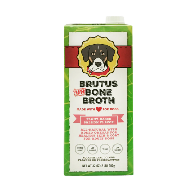 Brutus Un Bone Broth Plant Based Salmon Flavor-For Dogs