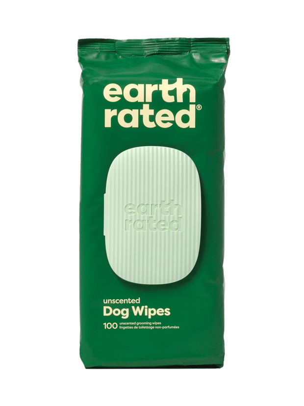 Earth Rated Plant Based Grooming Wipes- 100 Wipes