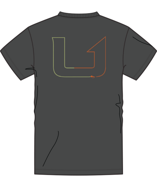 HUK Fly Line Graphic Tee - Volcanic Ash Gray - CLEARANCE