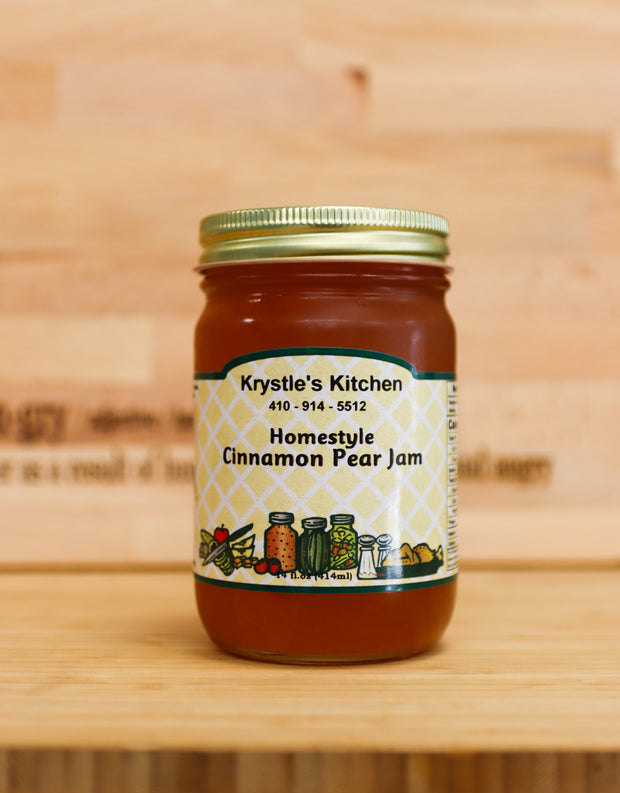 Country Store- Krystle's Kitchen Homestyle Cinnamon Pear Jam - 14 Oz