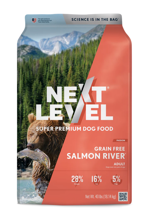 Next Level Grain Free Salmon Dry Adult Dog Food- 40 Lb