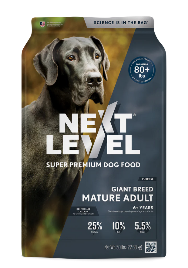 Next Level Giant Breed Active Mature Adult Dry Dog Food- 50 Lb