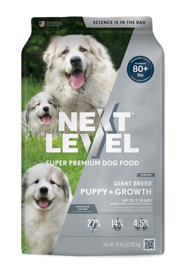 Next Level Giant Breed Puppy + Growth Dry Dog Food- 50 Lb