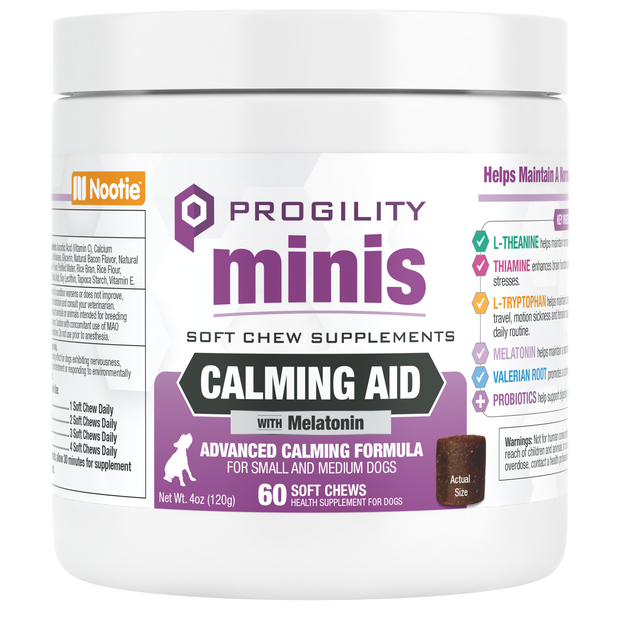 Progility Maximum Strength Calming Aid Soft Chew Dog Supplement - Veterinarian Formulated