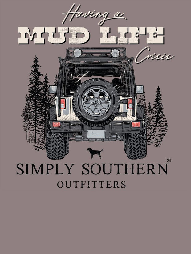 Simply Southern Mud Life Gray Long Sleeve