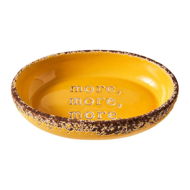 Ethical Cat Spot More More Stoneware Oval Cat Dish 6"