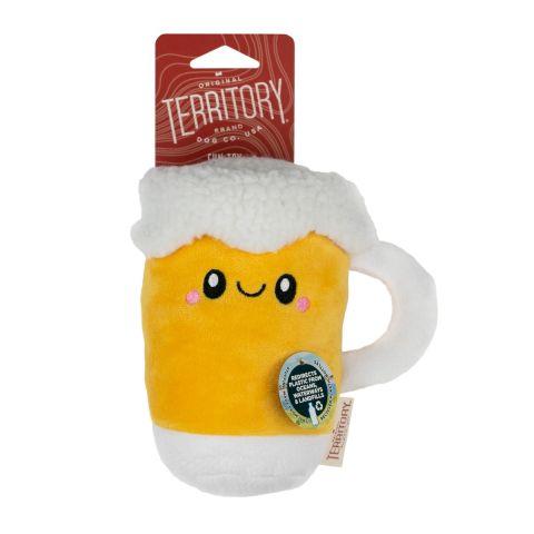 Original Territory BEER WITH SQUEAKER Dog Toy