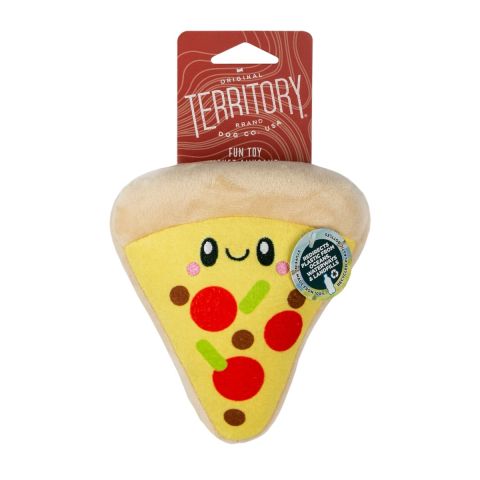 Original Territory PIZZA WITH SQUEAKER Dog Toy