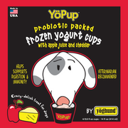 YoPup Frozen Yogurt for Dogs-Apple Juice and Cheddar- 4/3.5 Fl Oz Cups