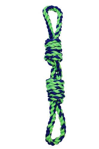 Amazing Pet Rope With Handle Blue / Green 20"