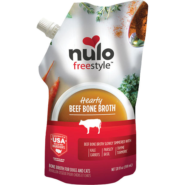Nulo Freestyle Hearty Beef Bone Broth for Dogs and Cats