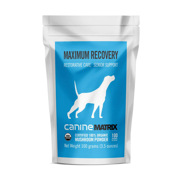 Canine Matrix Maximum Recovery Mushroom Powder Senior Support Supplement