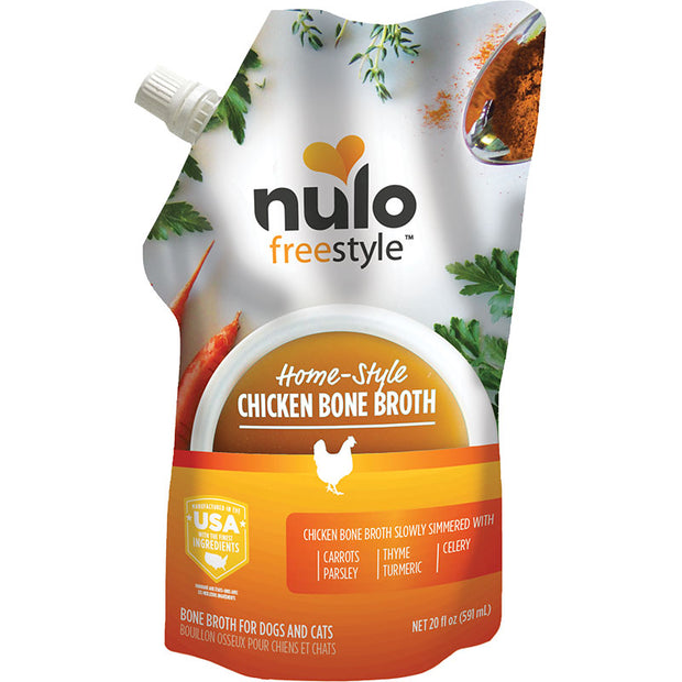 Nulo Freestyle Homestyle Chicken Bone Broth for Dogs and Cats