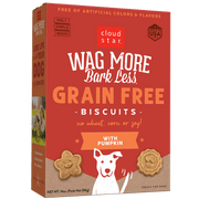 Cloud Star Wag More Bark Less Grain Free Biscuits with Pumpkin Dog Treats