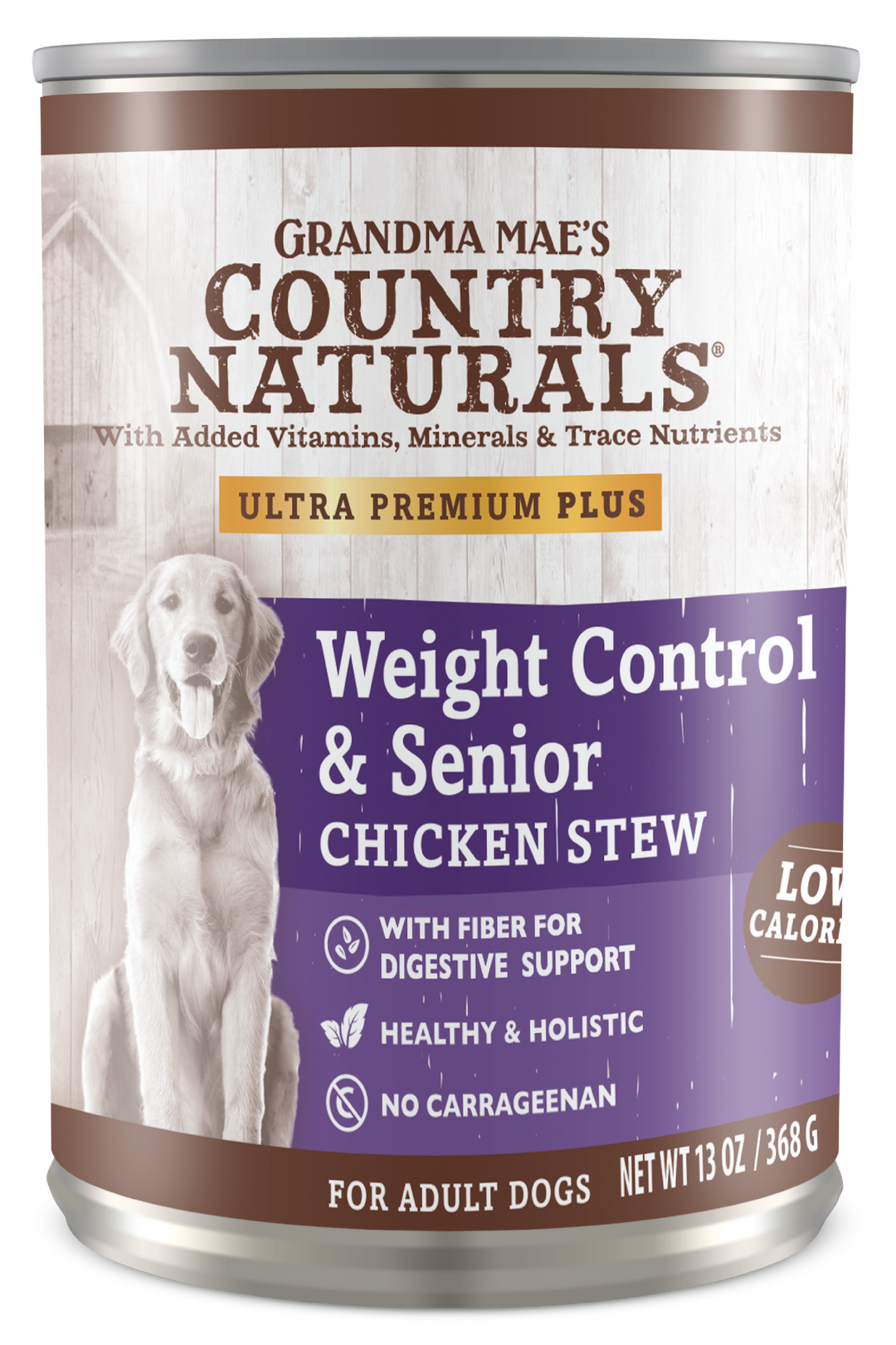 COUNTRY NATURALS Weight Control Senior Chicken Stew Canned Dog Food Mission Pet Supplies Country Store