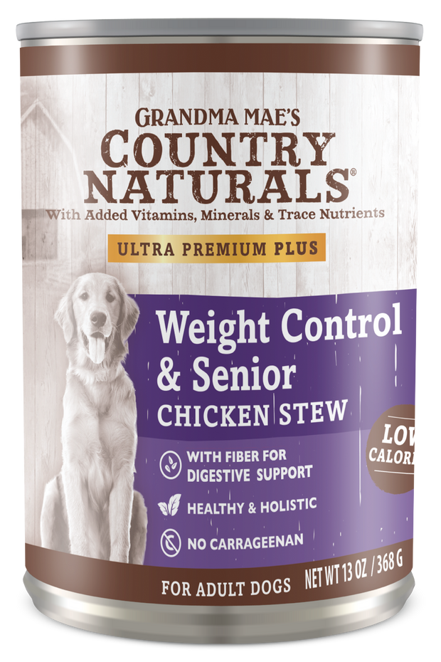 COUNTRY NATURALS Weight Control & Senior Chicken Stew Canned Dog Food