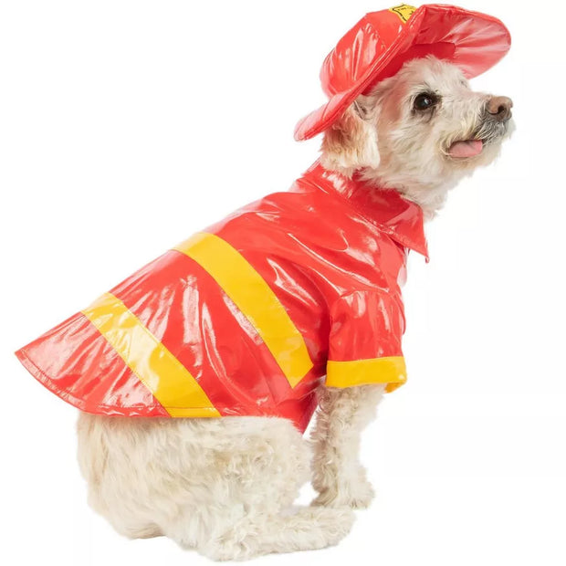 Firefighter Dog Costume Halloween Pet Apparel