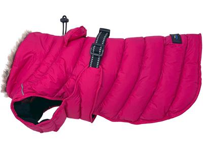Doggie Designs Alpine Extreme Weather Puffer Coat- pink Peacock