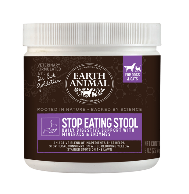 Earth Animal Dr. Bob Goldstein's Stop Eating Stool Nutritional Supplement - For Dogs and Cats