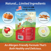 EMERALD PET Pumpkin Harvest Chewy Dog Treats- Pumpkin & Apple