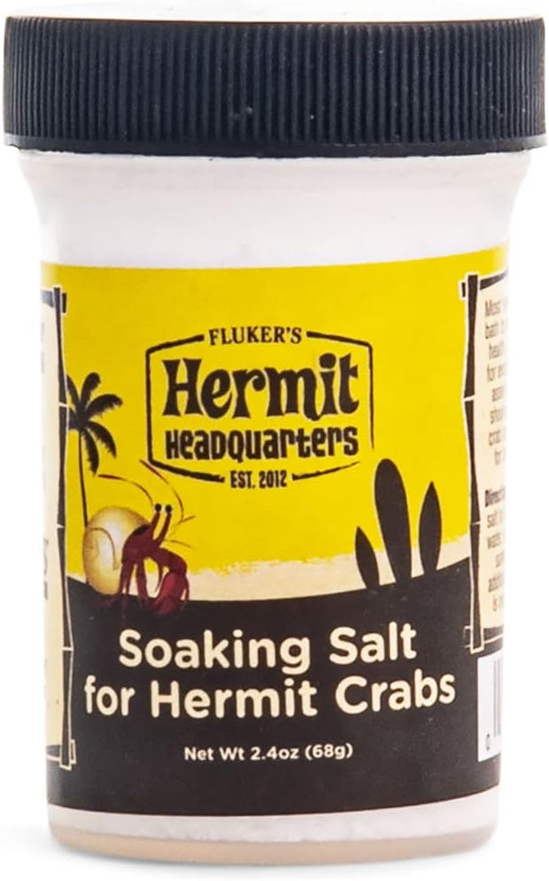 Flukers Hermit Crab Headquarters Soaking Salt for Hermit Crabs 2.4 Oz