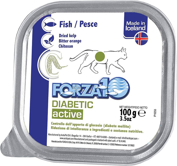 Forza10 Active Wet Cat Food- Diabetic Fish