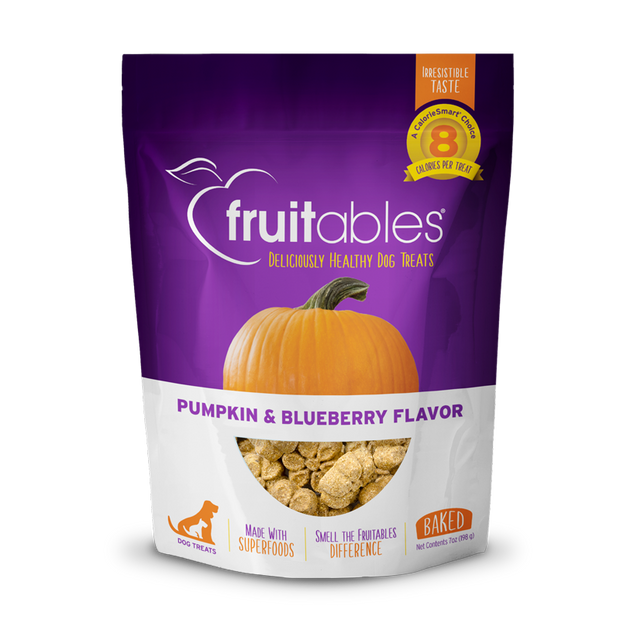 FRUITABLES Pumpkin and Blueberry Baked Dog Treats