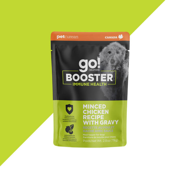 Petcurean Go! MINCED CHICKEN RECIPE WITH GRAVY Immune Health BOOSTER Dog Food Topper