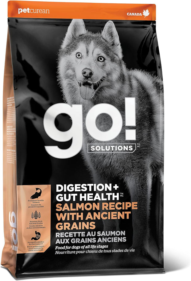 Petcurean Go! Digestion & Gut Health Salmon Recipe Dry Dog Food