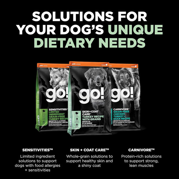 Petcurean Go! Digestion & Gut Health Salmon Recipe Dry Dog Food