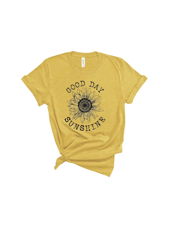 DK Handmade Good Day Sunshine Yellow Favorite Shirt