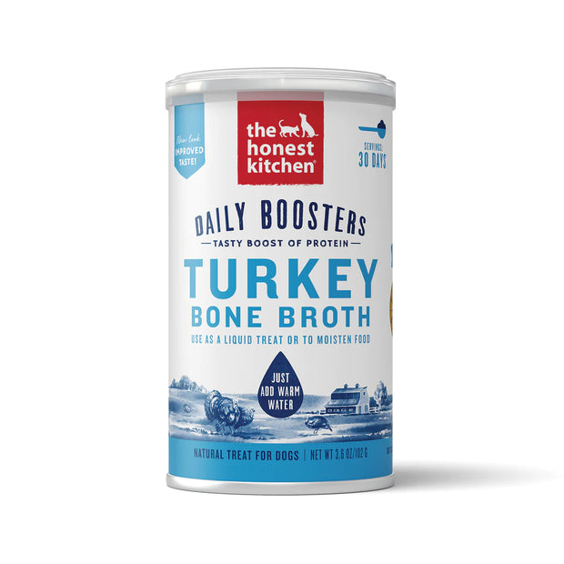 The Honest Kitchen Daily Boosters Turkey & Turmeric Instant Bone Broth Topper