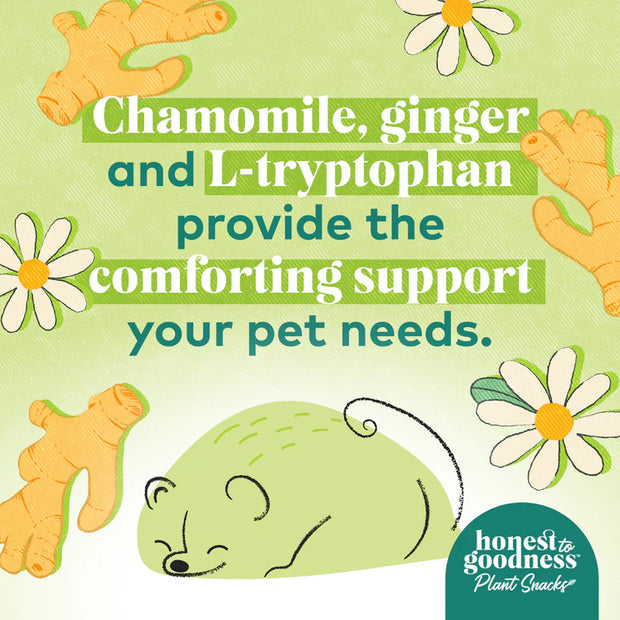 Honest to Goodness Good Vibes Chamomile & Ginger Dog Treats - 8 Oz