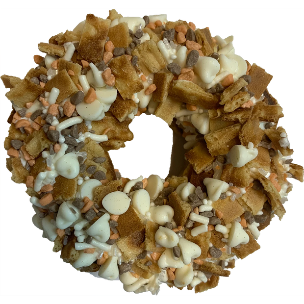 K9 GRANOLA- Gourmet Donut Dog Treat - Cinnamon Toast Crunch 3"