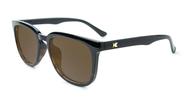 Knockaround Glossy Black Tortoiseshell Fade/ Amber Paso Robles Polarized Sunglasses