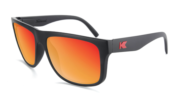 Knockaround Matte Black/ Red Sunset Torrey Pines Polarized Sunglasses