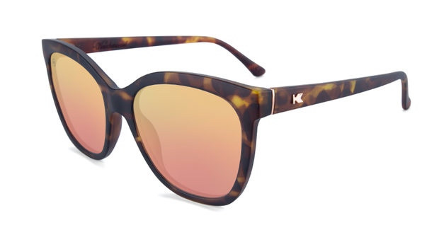 Knockaround Matte Tortoiseshell/ Rose Gold Deja Views Polarized Sunglasses